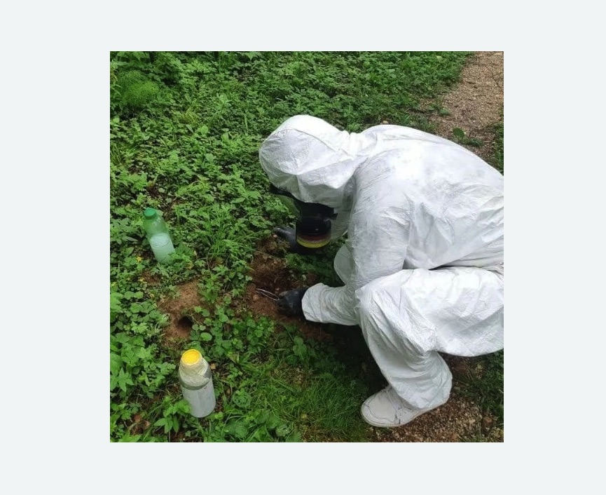 уничтожение кротов на участке в Каспийске